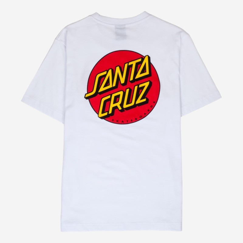 T-SHIRT SANTA CRUZ CLASSIC DOT BRANCO