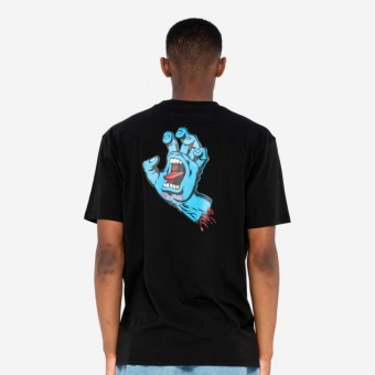 T-SHIRT SANTA CRUZ SCREAMING HAND PRETO
