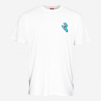 T-SHIRT SANTA CRUZ SCREAMING HAND BRANCO