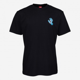 T-SHIRT SANTA CRUZ SCREAMING HAND PRETO