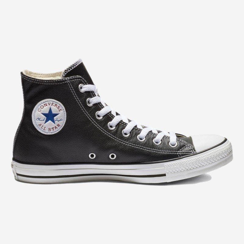 TENIS CONVERSE CHUCK TAYLOR LEATHER PRETO