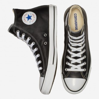 TENIS CONVERSE CHUCK TAYLOR LEATHER PRETO