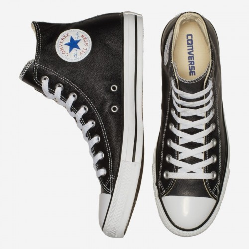 TENIS CONVERSE CHUCK TAYLOR LEATHER PRETO