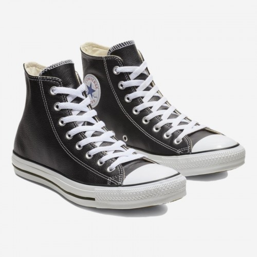 TENIS CONVERSE CHUCK TAYLOR LEATHER PRETO