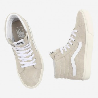 TENIS VANS SK8 HI PIG SUEDE BEGE