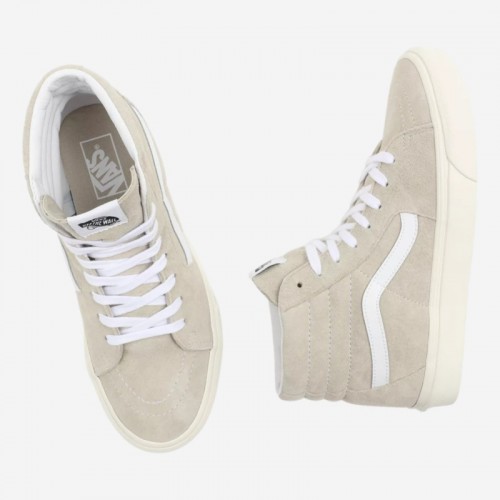 TENIS VANS SK8 HI PIG SUEDE BEGE