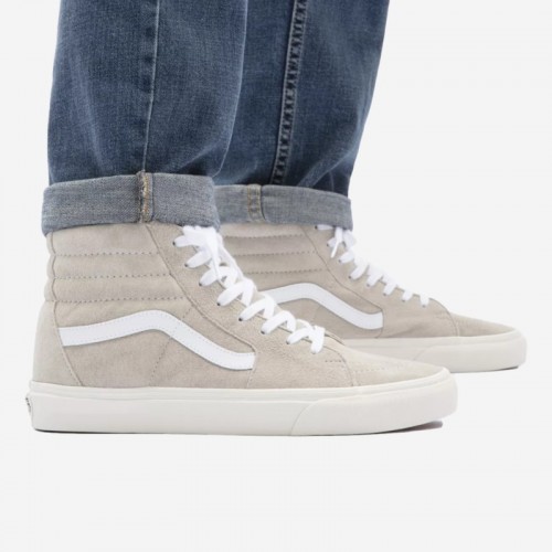 TENIS VANS SK8 HI PIG SUEDE BEGE