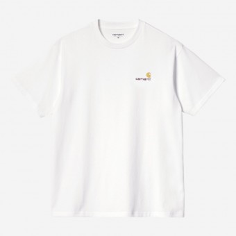 T-SHIRT CARHARTT WIP AMERICAN SCRIPT BRANCO