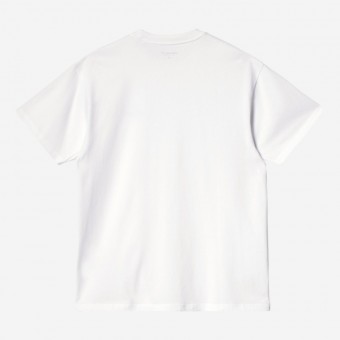 T-SHIRT CARHARTT WIP AMERICAN SCRIPT BRANCO