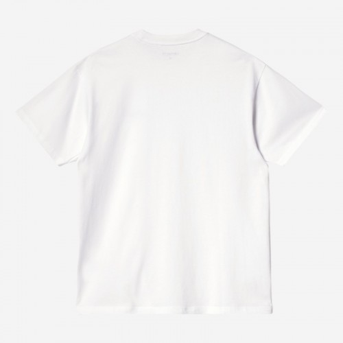 T-SHIRT CARHARTT WIP AMERICAN SCRIPT BRANCO