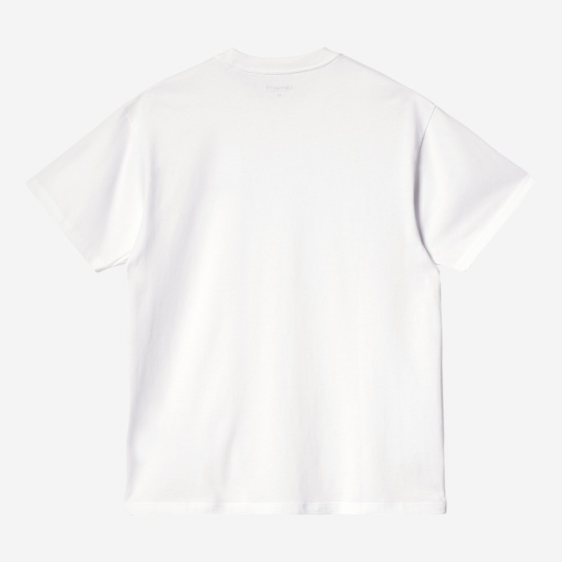 T-SHIRT CARHARTT WIP AMERICAN SCRIPT BRANCO