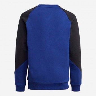 SWEAT ADIDAS CREW J AZUL/PRETO