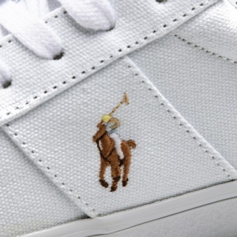 TENIS POLO RALPH LAUREN SAYER BR/CASTANHO