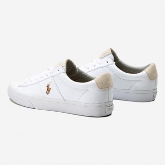 TENIS POLO RALPH LAUREN SAYER BR/CASTANHO