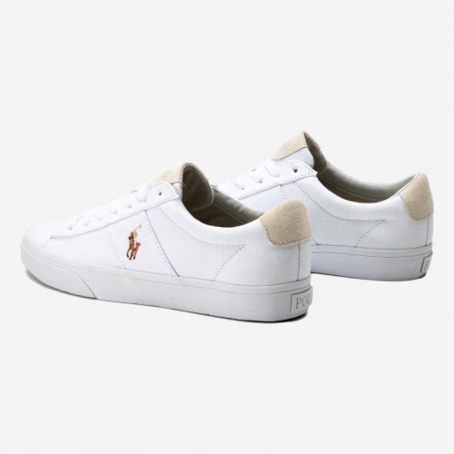 TENIS POLO RALPH LAUREN SAYER BR/CASTANHO