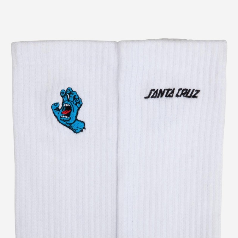 MEIAS SANTA CRUZ SCREAMING MINI BRANCO