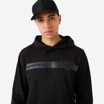 SWEAT NEW ERA TEAM LOGO CHICAGO BULLS PRETO