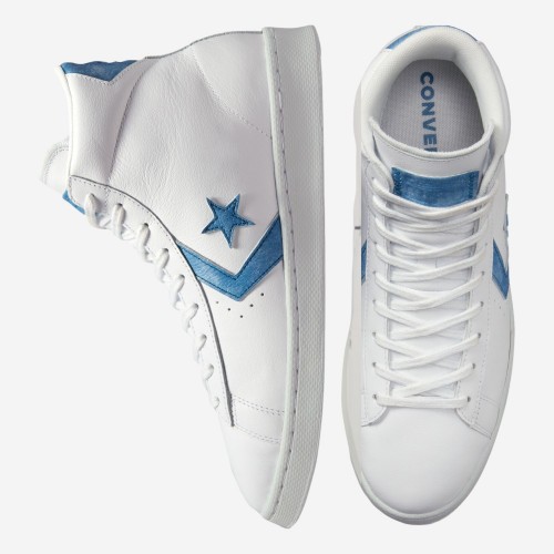 TENIS CONVERSE PRO LEATHER BR/AZUL