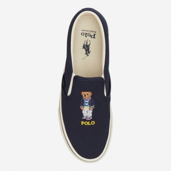 TENIS POLO RALPH LAUREN SLIP ON AZUL ESCURO
