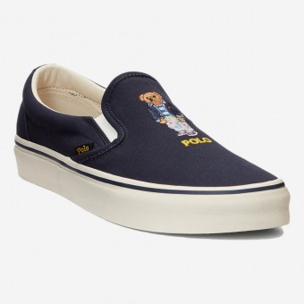 TENIS POLO RALPH LAUREN SLIP ON AZUL ESCURO