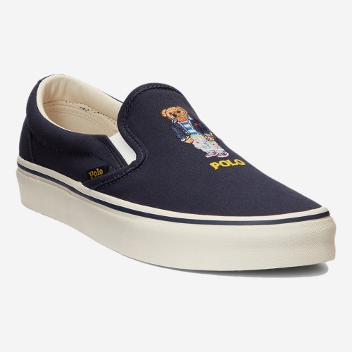 TENIS POLO RALPH LAUREN SLIP ON AZUL ESCURO