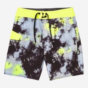 CALÇÕES VOLCOM SATURATE J PR/AMARELO