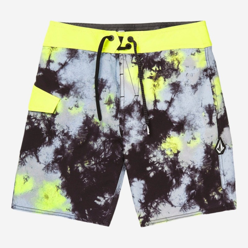 CALÇÕES VOLCOM SATURATE J PR/AMARELO