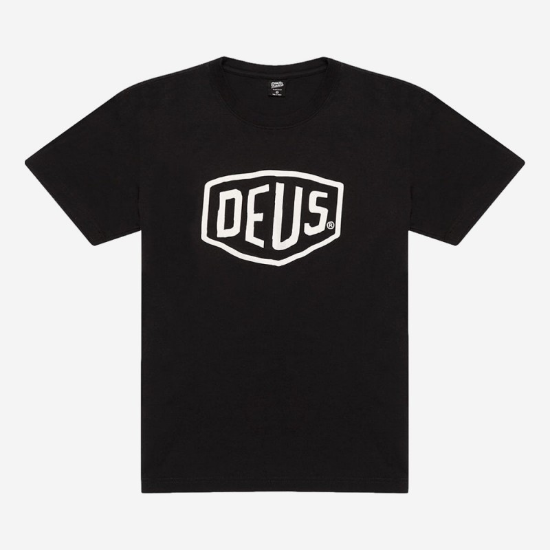 T-SHIRT DEUS EX MACHINA SHIELD TEE PRETO