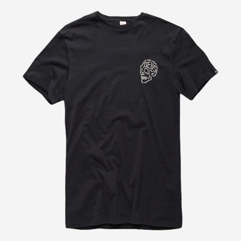 T-SHIRT DEUS EX MACHINA VENICE SKULL PRETO