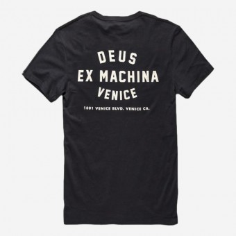 T-SHIRT DEUS EX MACHINA VENICE SKULL PRETO