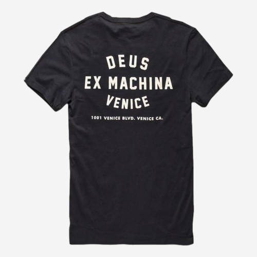 T-SHIRT DEUS EX MACHINA VENICE SKULL PRETO