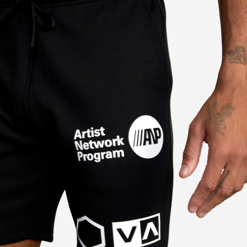 CALÇÕES RVCA SPORT PR/BRANCO