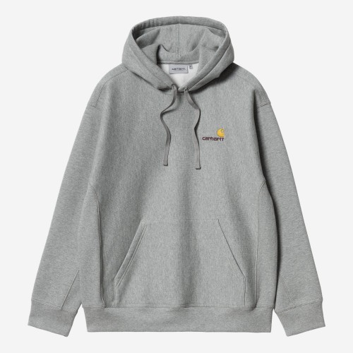 SWEAT CARHARTT WIP AMERICAN SCRIPT CINZA