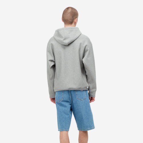 SWEAT CARHARTT WIP AMERICAN SCRIPT CINZA