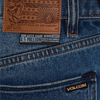 CALÇAS VOLCOM 2X4 DENIM AZUL CLARO