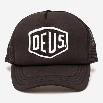 CAP DEUS EX MACHINA BAYLANDS TRUCKER PR/BRANCO