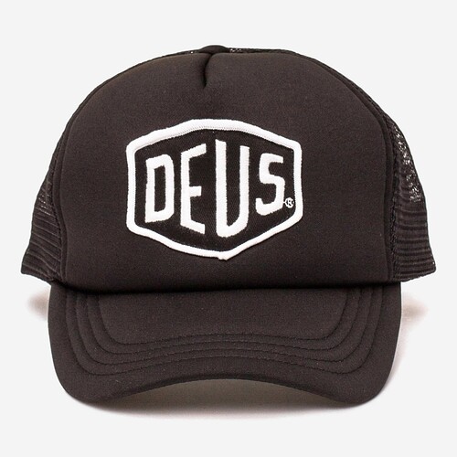 CAP DEUS EX MACHINA BAYLANDS TRUCKER PR/BRANCO
