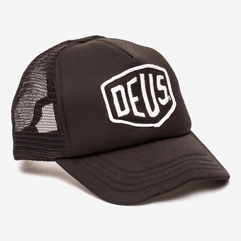 CAP DEUS EX MACHINA BAYLANDS TRUCKER PR/BRANCO