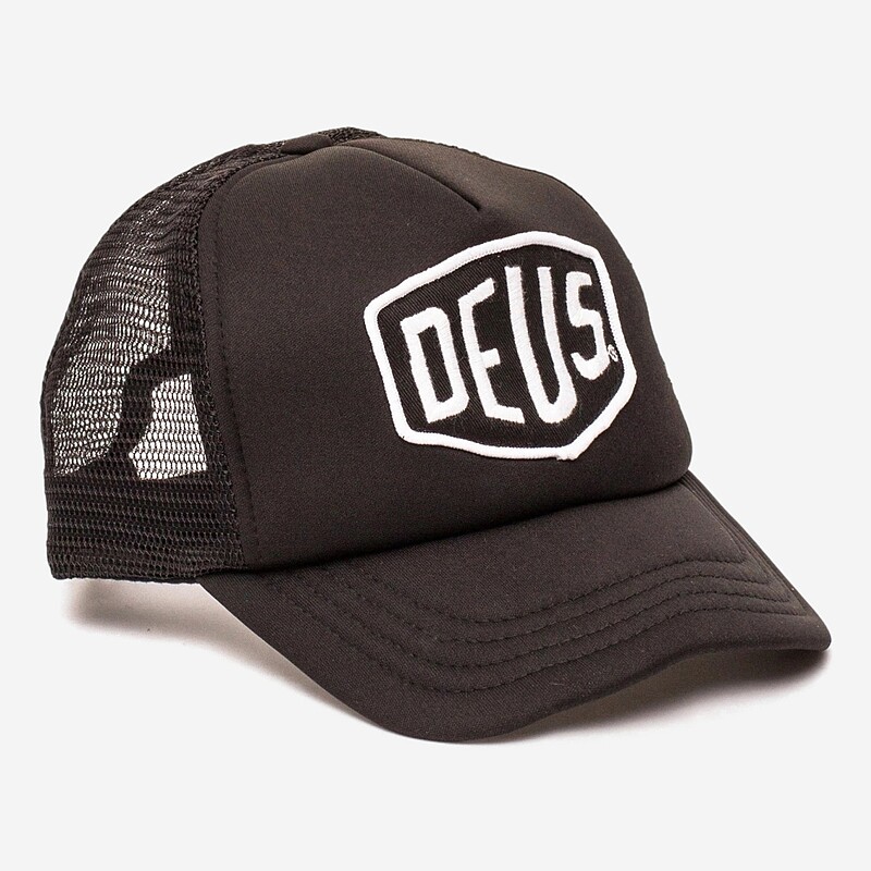 CAP DEUS EX MACHINA BAYLANDS TRUCKER PR/BRANCO