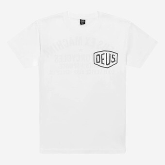 T-SHIRT DEUS EX MACHINA VENICE ADDRESS BRANCO
