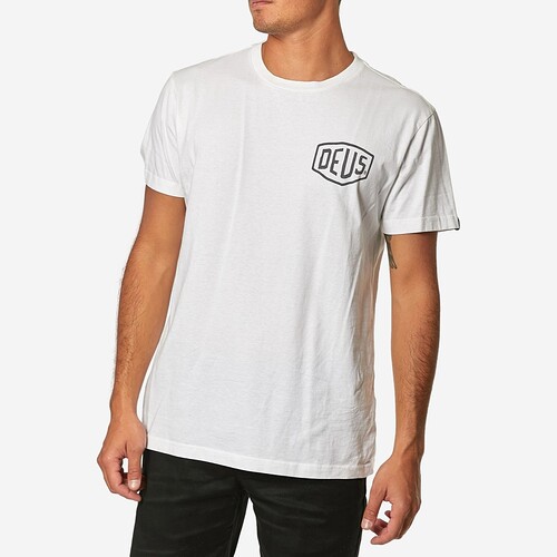 T-SHIRT DEUS EX MACHINA VENICE ADDRESS BRANCO