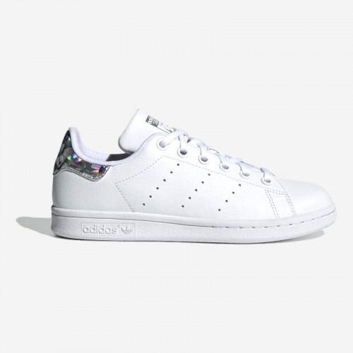 TENIS ADIDAS STAN SMITH J BR/PRATEADO