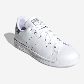 TENIS ADIDAS STAN SMITH J BR/PRATEADO