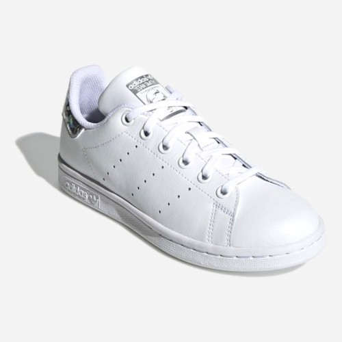 TENIS ADIDAS STAN SMITH J BR/PRATEADO