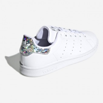 TENIS ADIDAS STAN SMITH J BR/PRATEADO