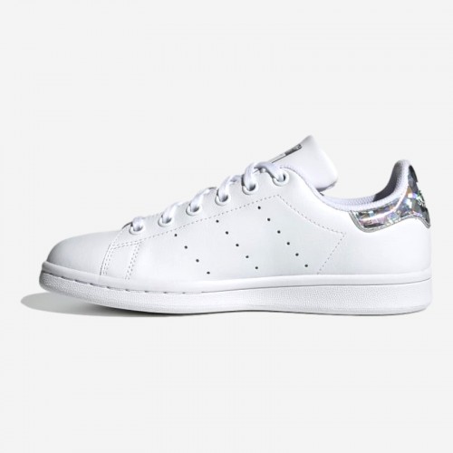TENIS ADIDAS STAN SMITH J BR/PRATEADO