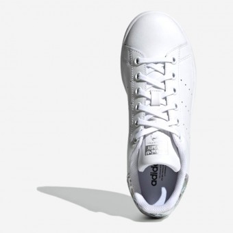 TENIS ADIDAS STAN SMITH J BR/PRATEADO