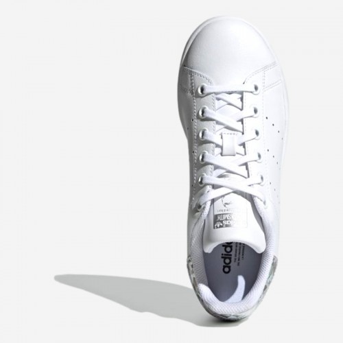 TENIS ADIDAS STAN SMITH J BR/PRATEADO