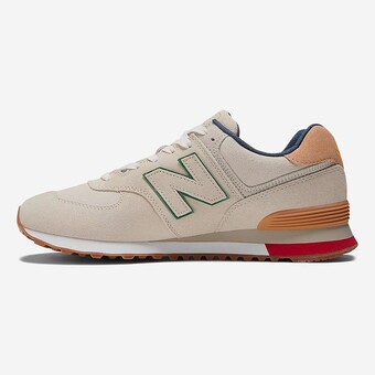 TENIS NEW BALANCE 574 BEGE/AZ