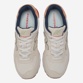 TENIS NEW BALANCE 574 BEGE/AZ
